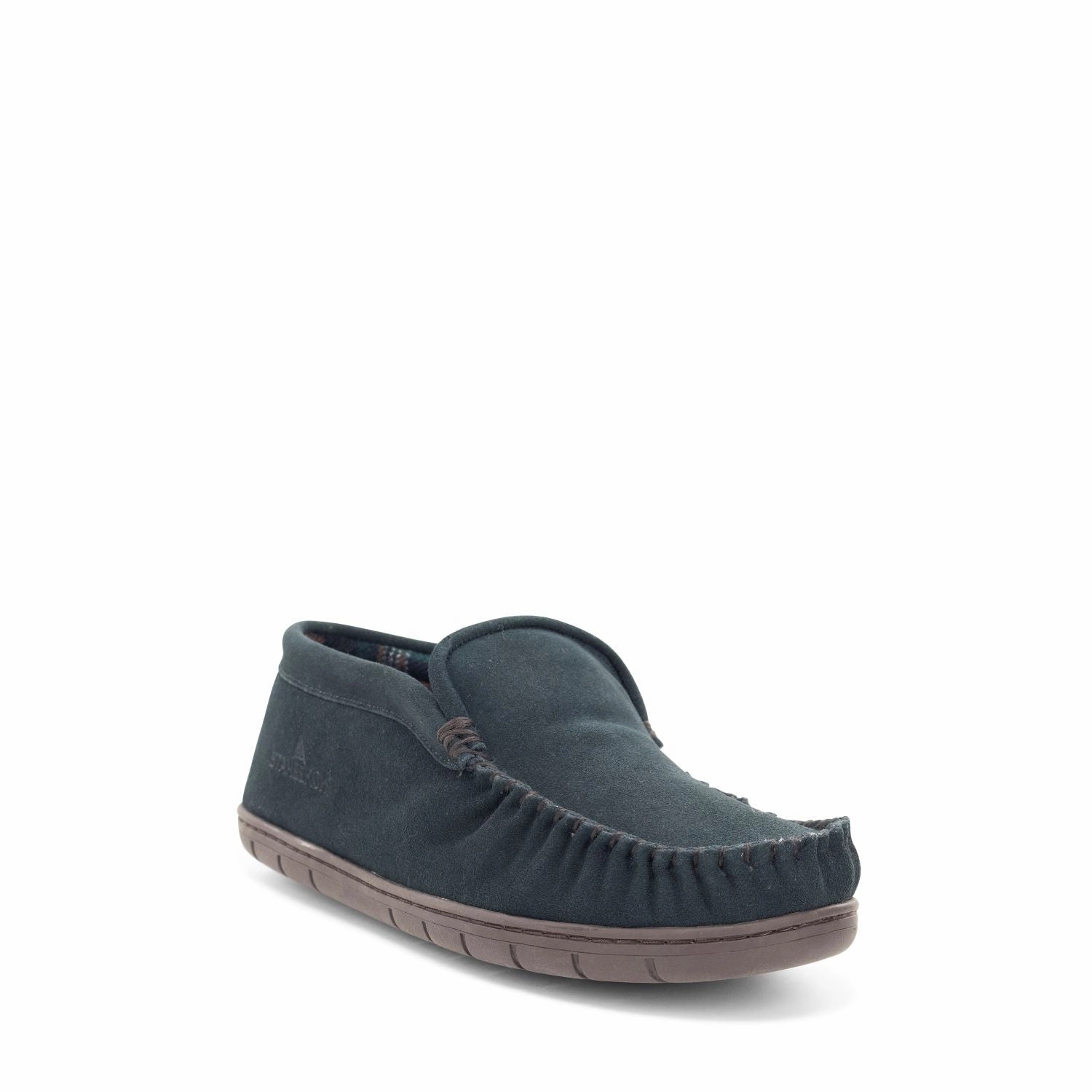 Staheekum Trapper Flannel Slipper Mens Navy 90349426B Smilie Face Slippers