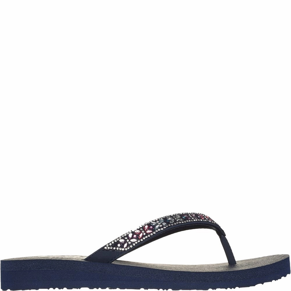 Skechers Meditation - Butterfly Garden Sandal Flip Flops Glitter
