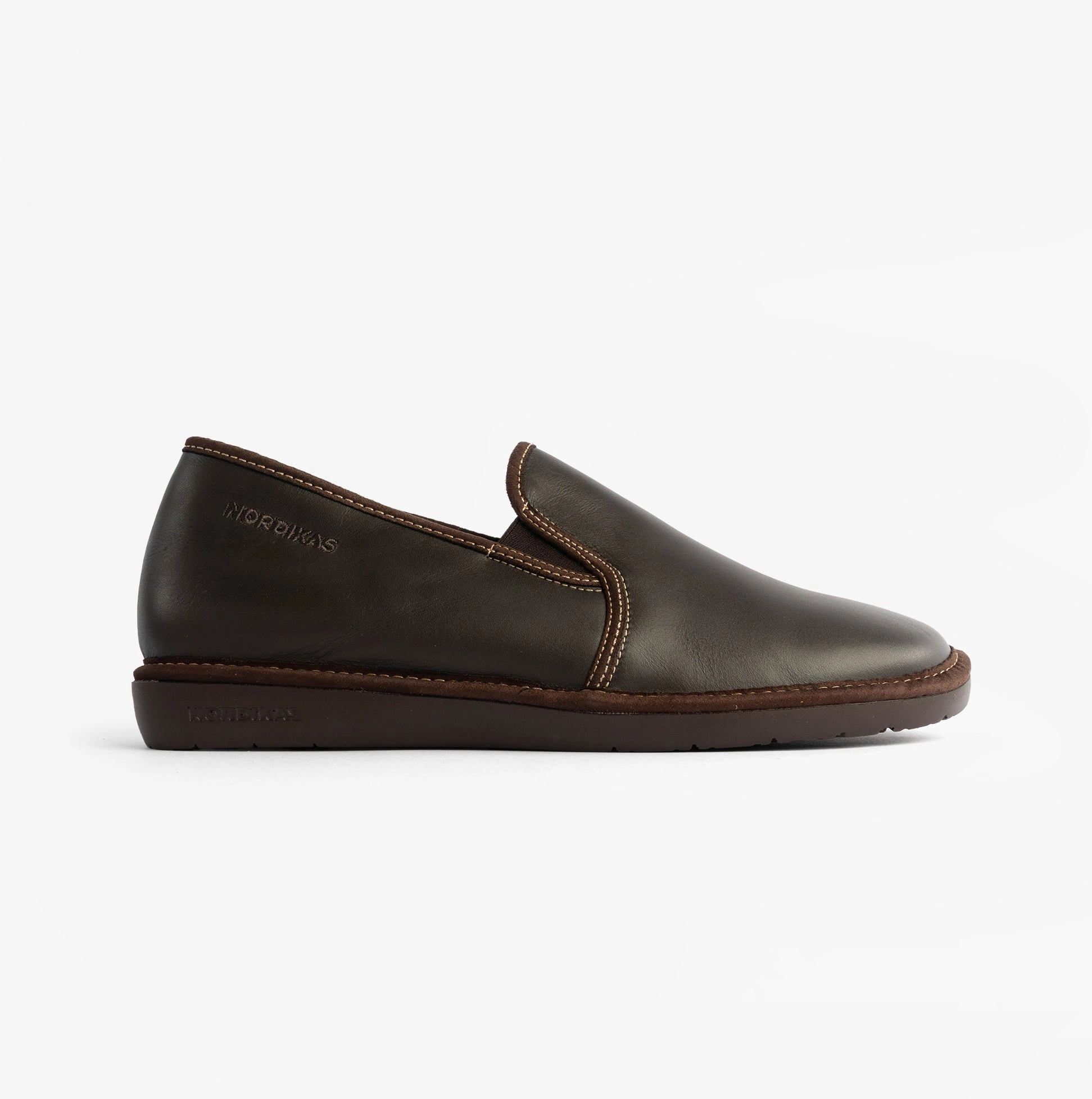 1974 Slippers Nordikas 663 DUBLIN Mens Full Slipper Slippers Moka