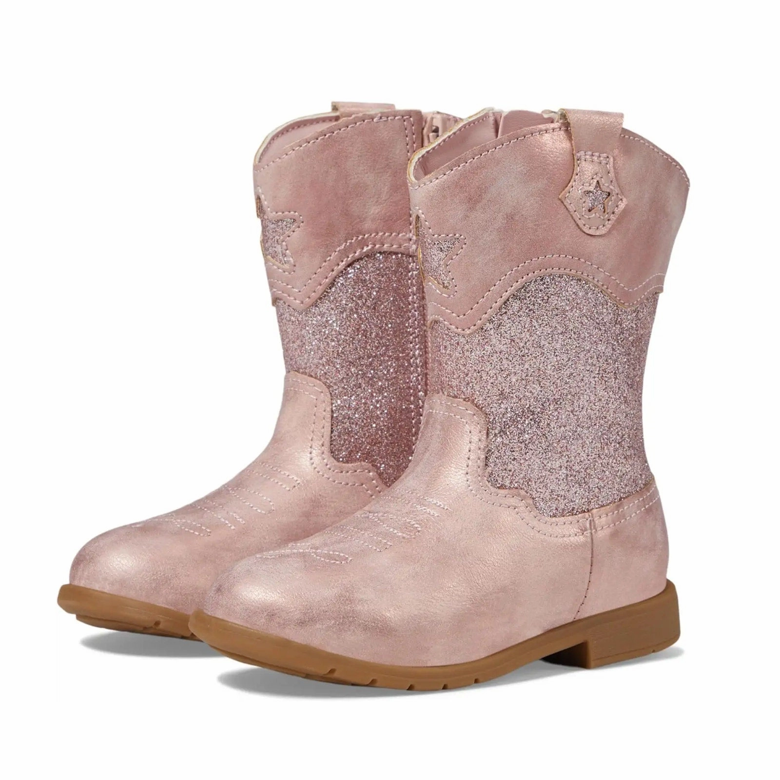 Stride Rite Girls SR Wynona Blush Boots Size 11 Toddler Shoes Pink Sparkle NIB Sock Boots