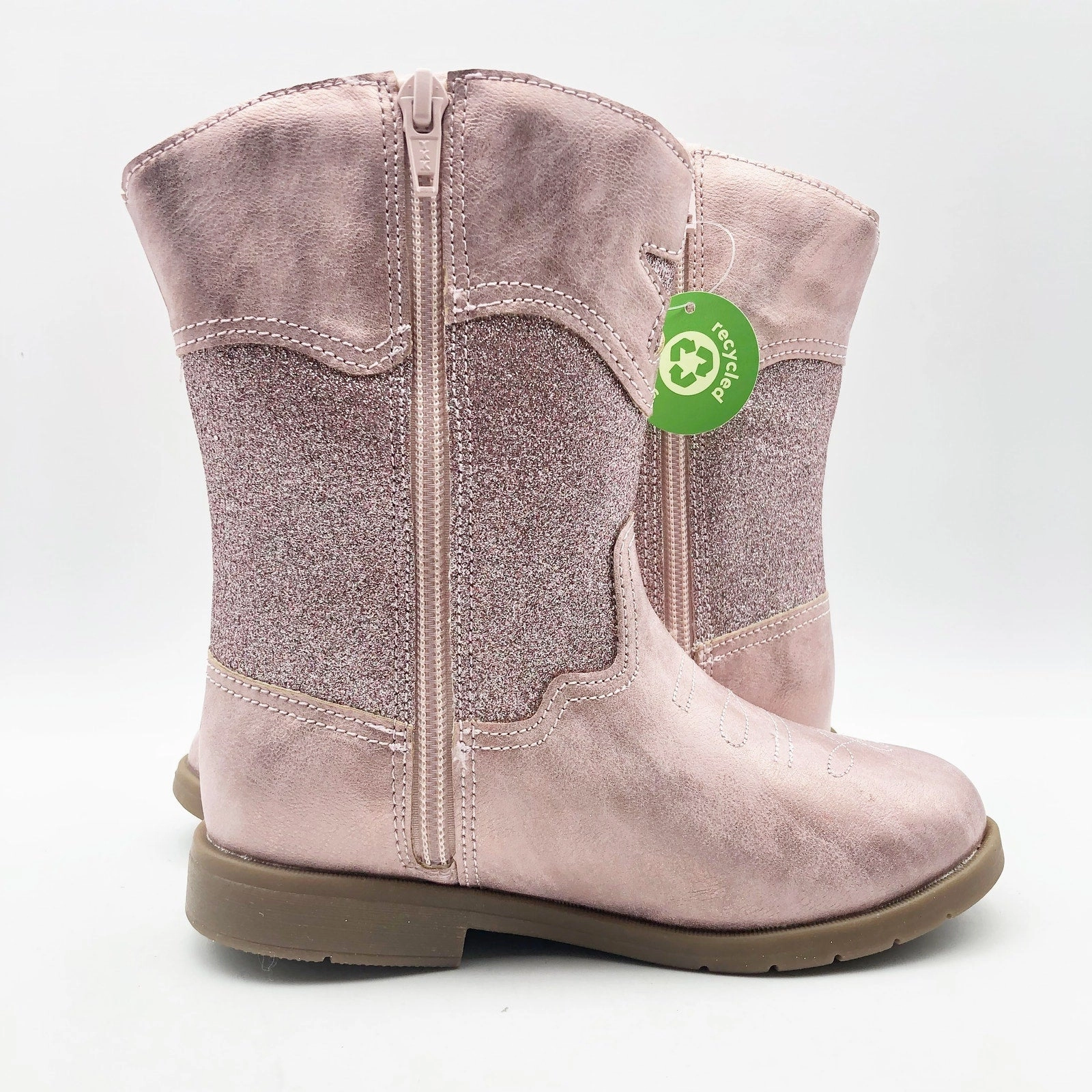 Taos Boots Stride Rite Girls SR Wynona Blush Boots Size 11 Toddler Shoes Pink Sparkle NIB