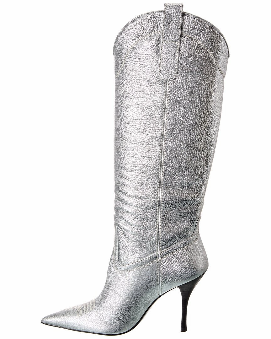 Stuart Weitzman Outwest 100 Leather Knee-High Boot Boots Knee High Flat