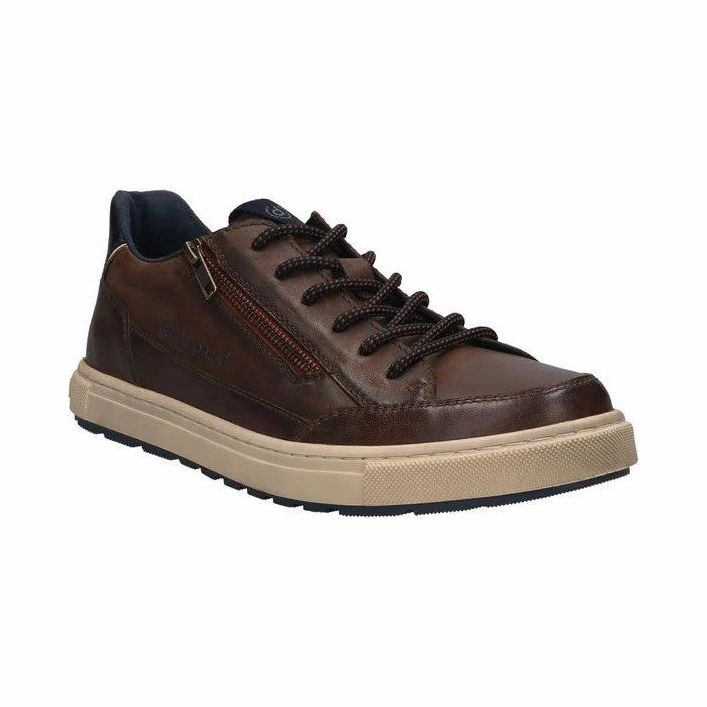 Open Toe Oxfords Bugatti Mens 321-A5G01 Shoe Dark Brown