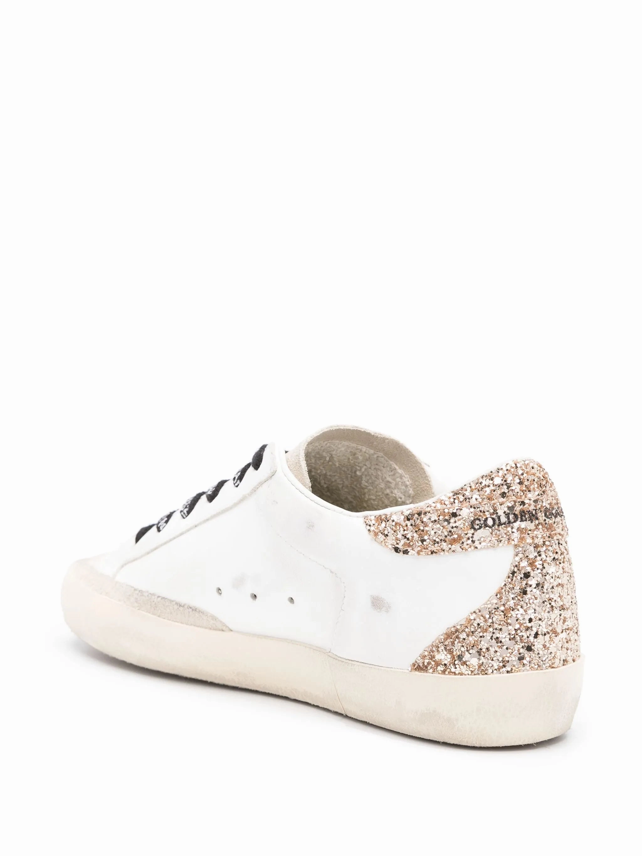 Super-Star glittered sneakers Ankle Boots Low Block Heel
