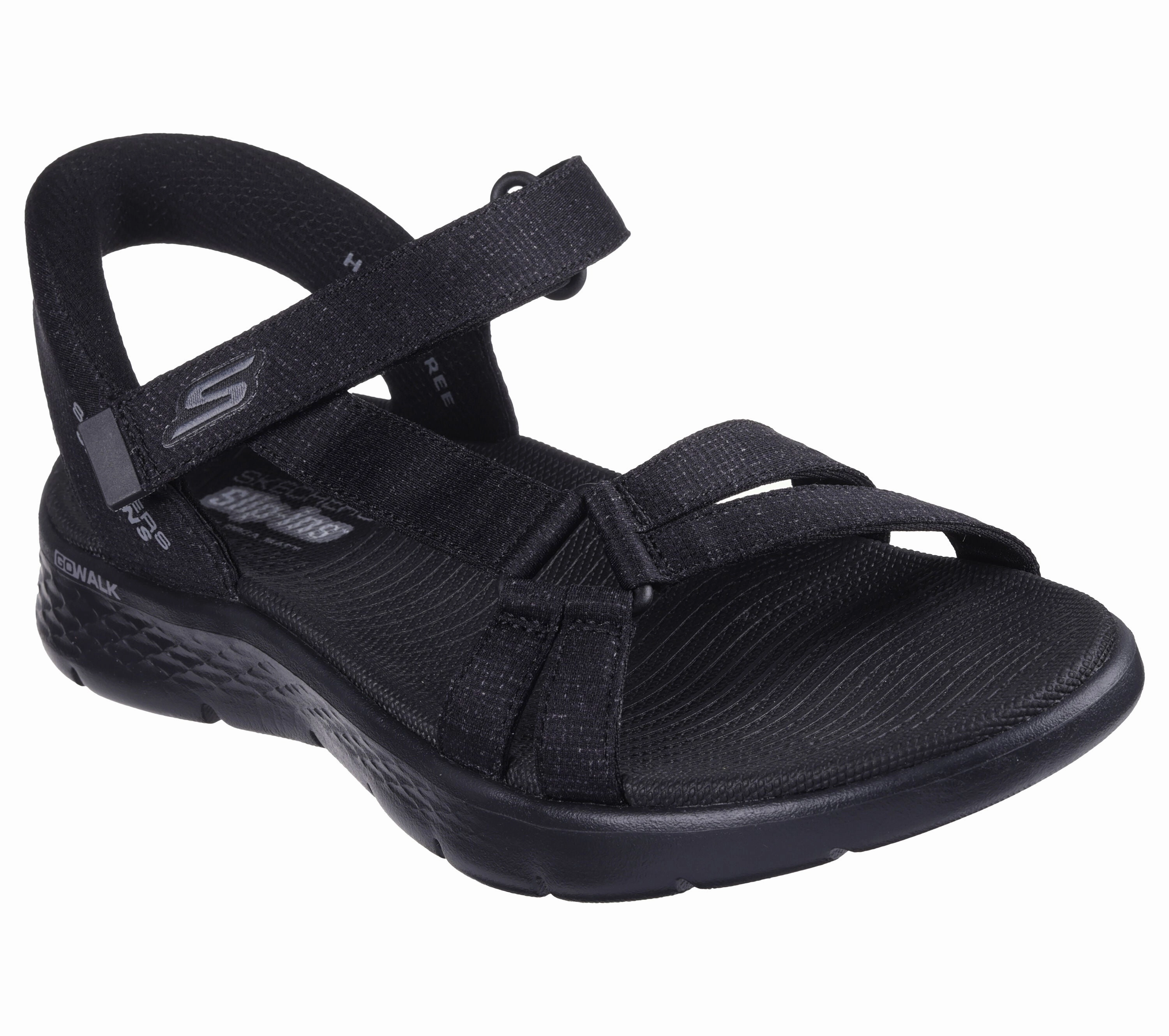 Live Life In Flip Flops Skechers Women's Go Walk Flex Sandal-Illuminate Hands Free Slip-ins Fisherman
