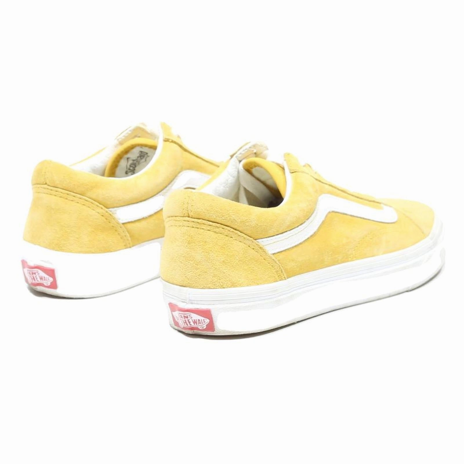 4e Skate VANS Old Skool Mens Low Top Trainers Yellow White Synthetic UK 5 Classic Skate
