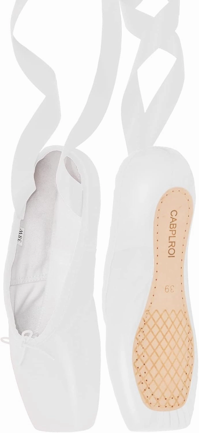 Women's Ballerina Shoes Professional Ballet Dance Satin Pointe Shoes for Girls with Bag and Toe Pads Asics Typhoon Hockey Shoes