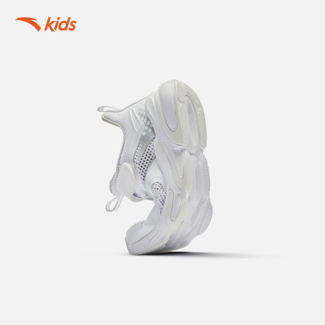 anta kids unisex little kids running shoes 3324B9908S-4 -white Indoor Skate Shoes