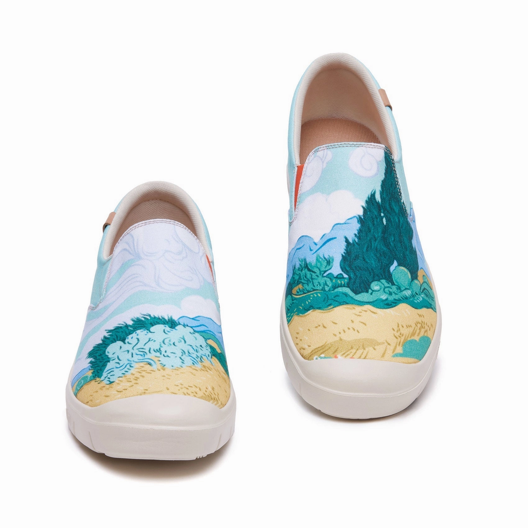 Van Gogh Wheatfield with Cypresses Cadiz Men Orbit Skate Shoes