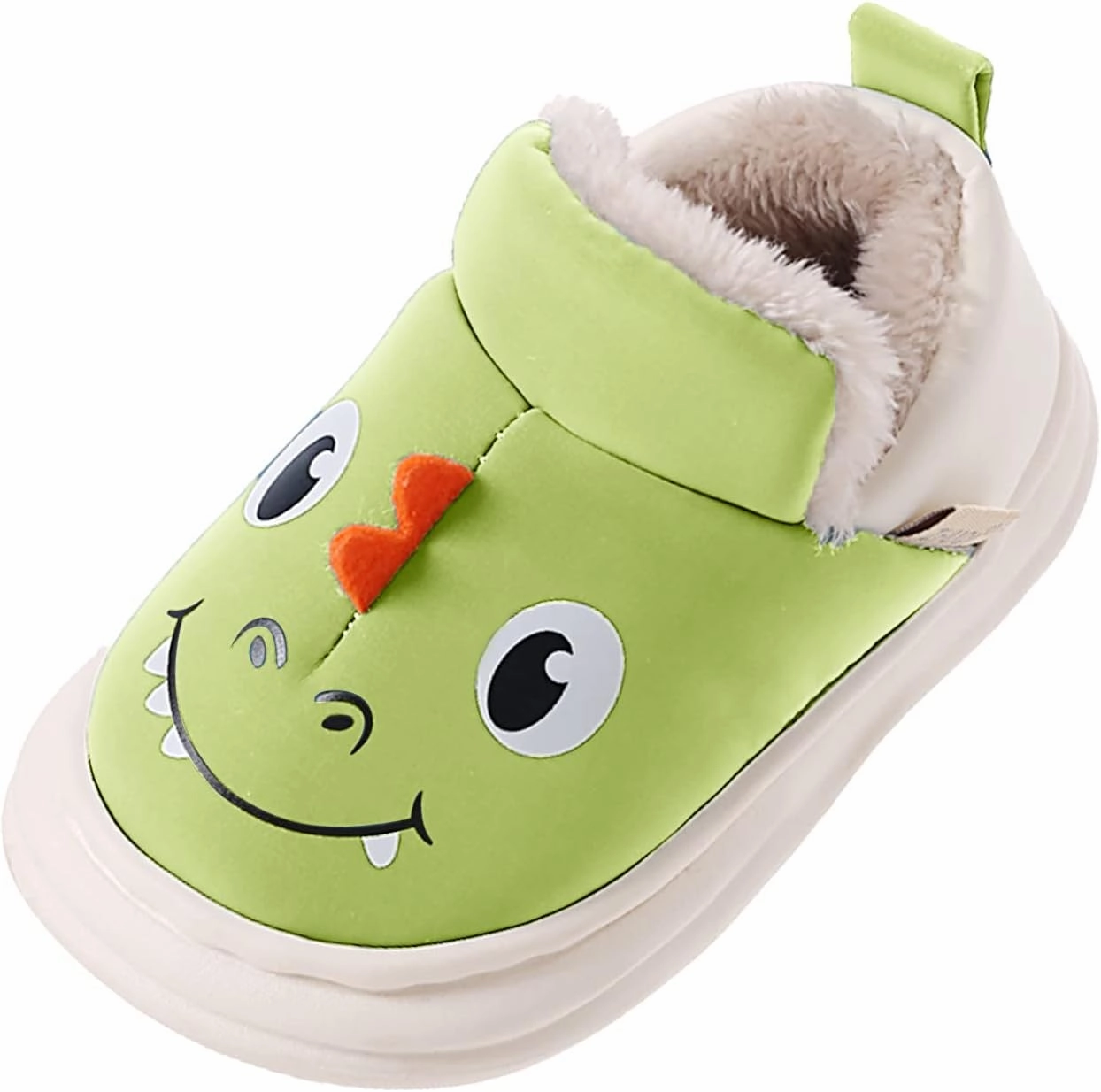 Children Cotton Slippers Boys Smlie Dinosaur Bag with Cotton Shoes Household Hair Shoes Baby Middle Boys Boot Slippers Asics Shoes 4e Width