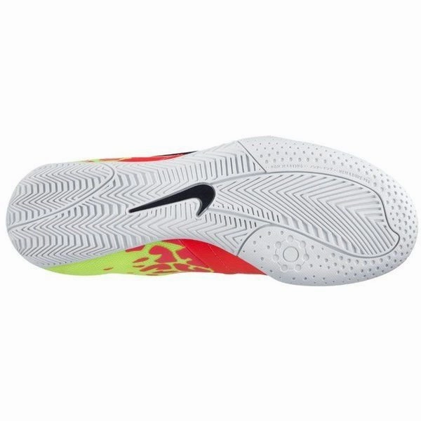 Nike JR Elastico II Indoor Soccer Shoes - Hyper Punch/Black/Volt/Gum Light Brown Soccer Cleats Under $100