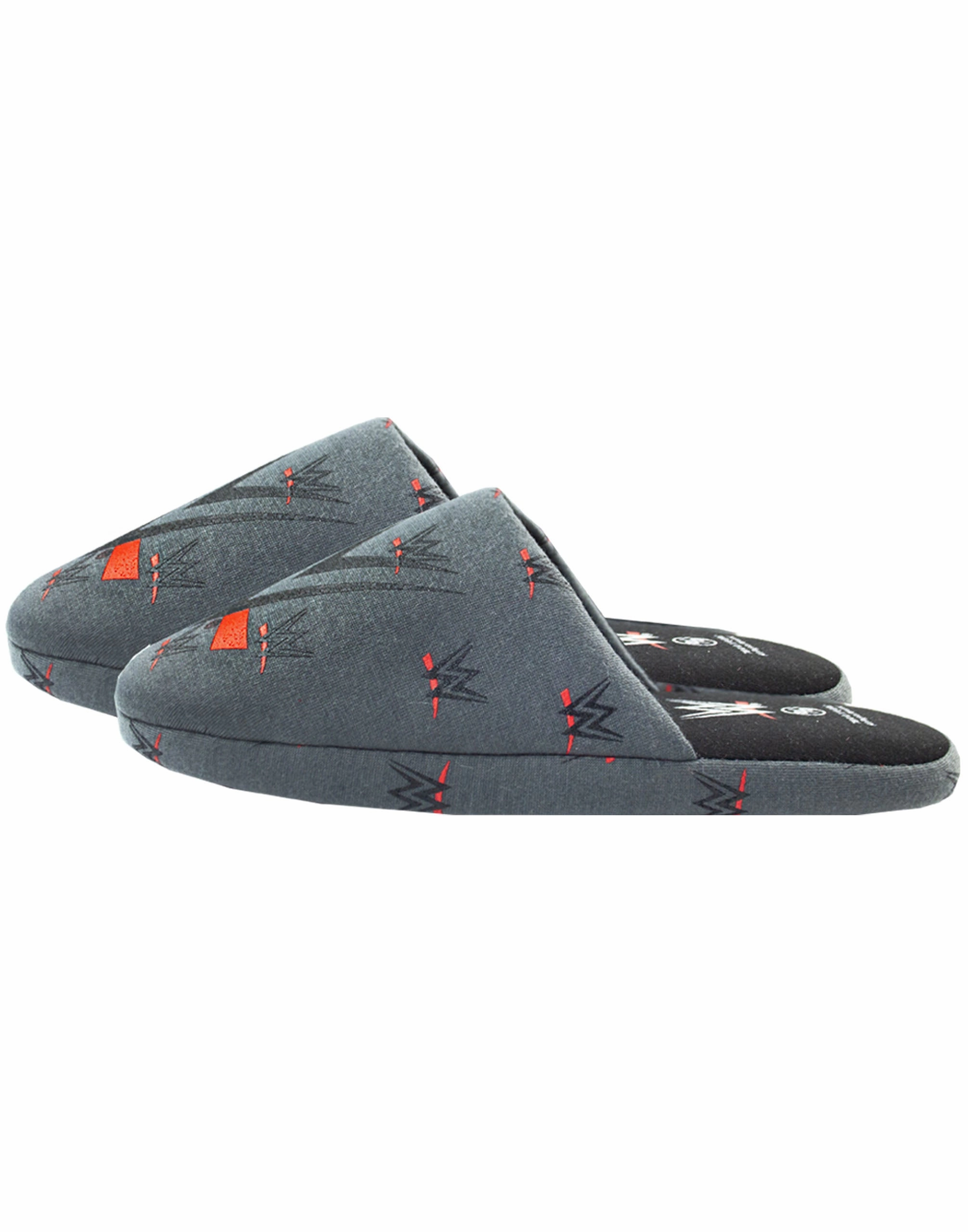 Ballet Slippers Dupe WWE Men's Grey Polyester Slip-On House Slippers