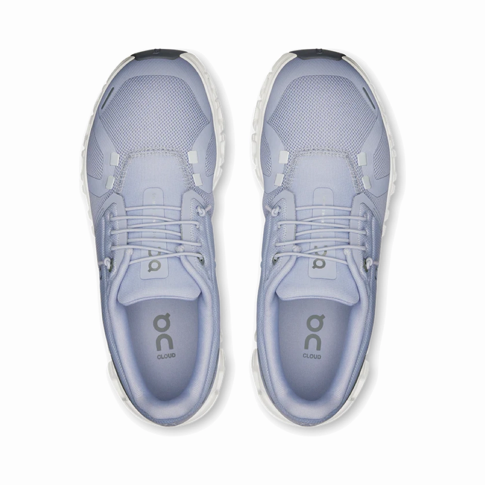 On Women's Cloud 6 Sneaker in Nimbus/White Badminton Shoes With Power Cushion