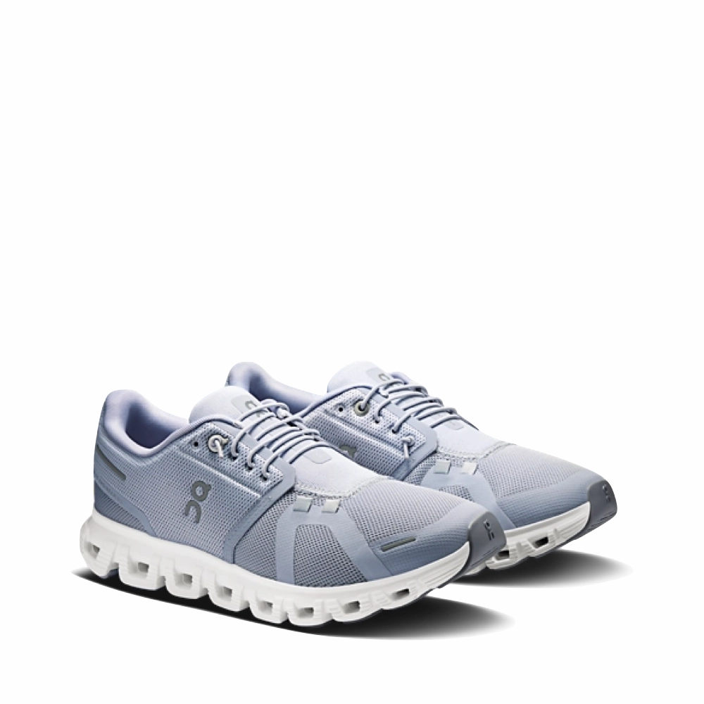 On Women's Cloud 6 Sneaker in Nimbus/White Best Looking Badminton Shoes