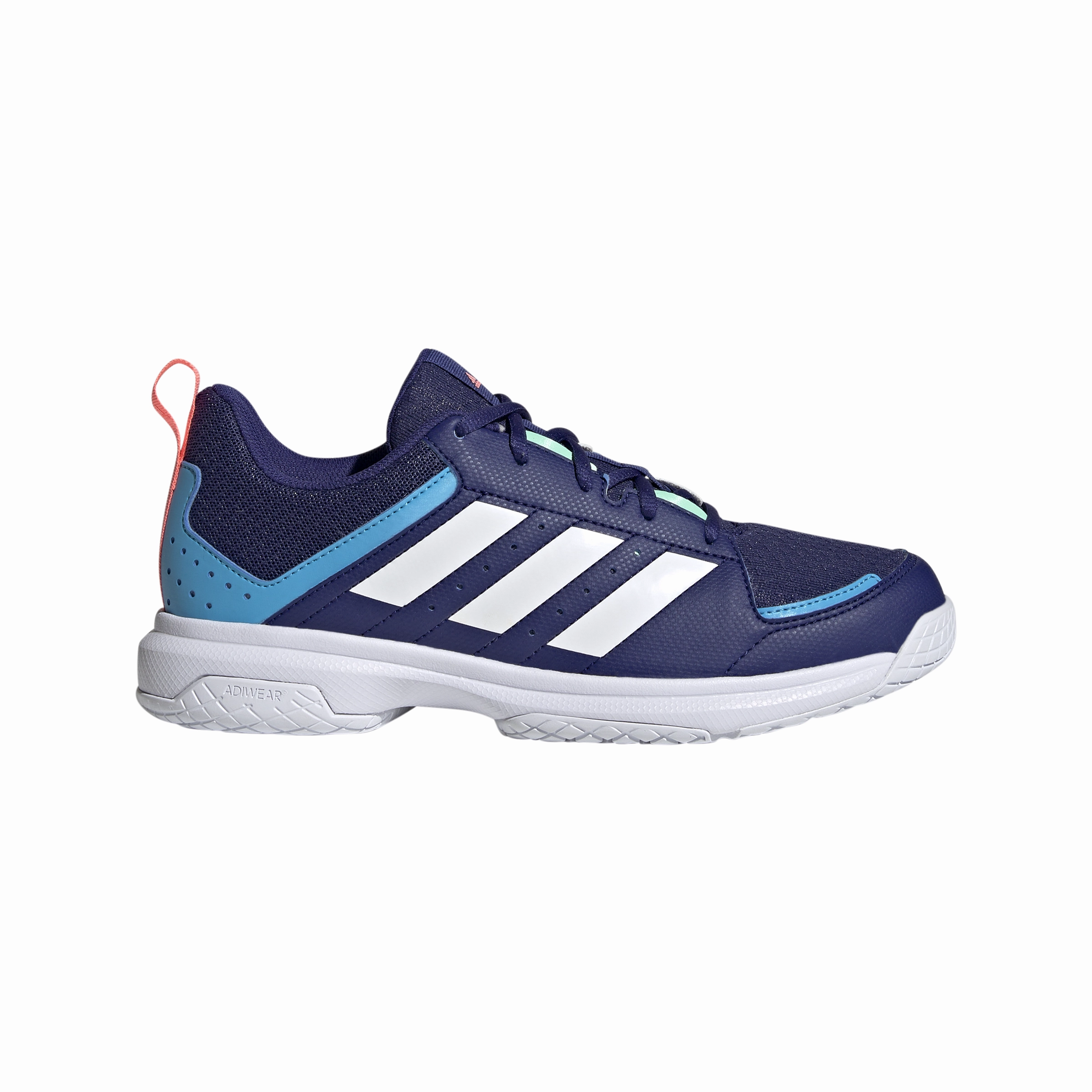 Umbro Volleyball Shoes Adidas Womens Ligra 7 Indoor Shoes - Blue/White