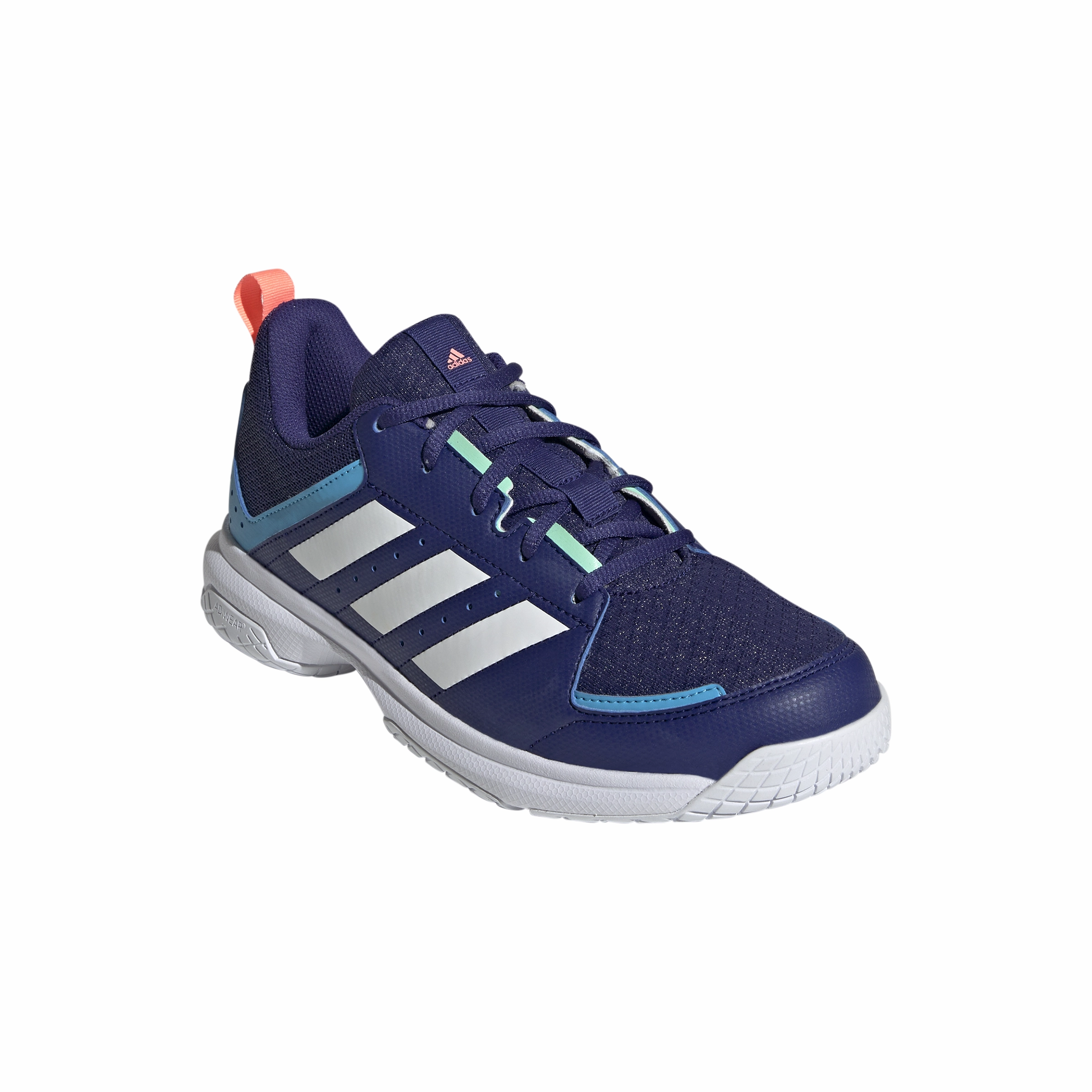 Adidas Womens Ligra 7 Indoor Shoes - Blue/White Volleyball Shoes Cheap