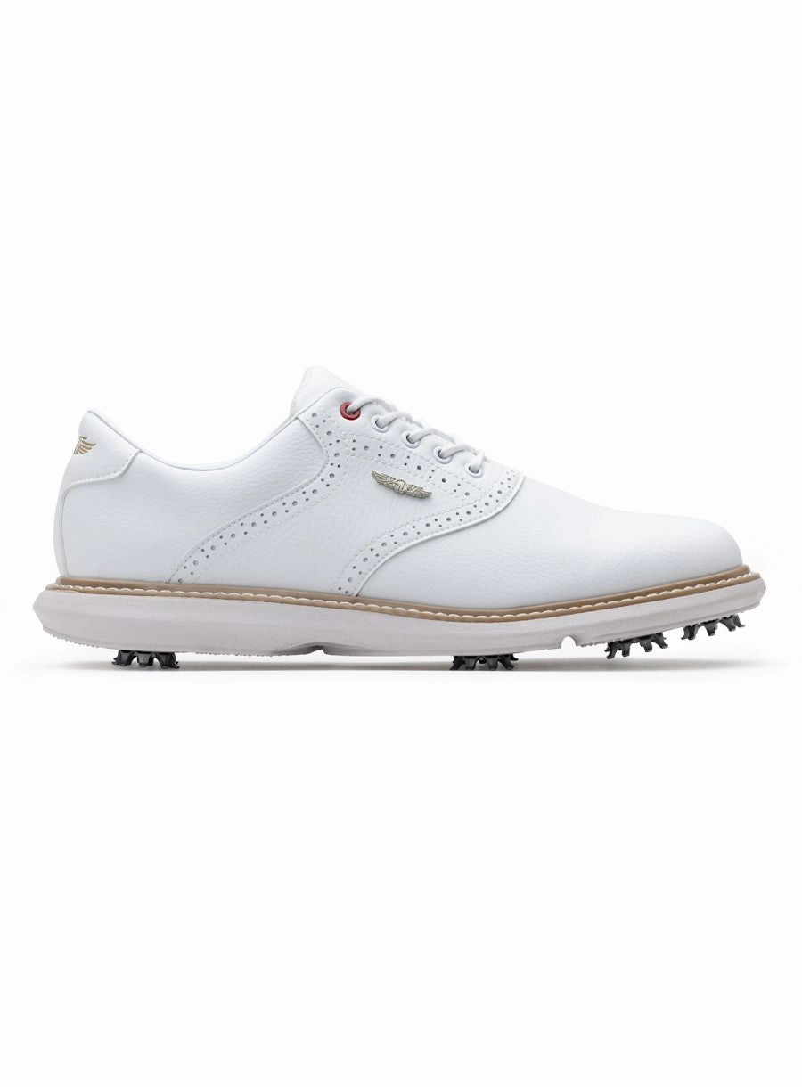Footjoy Golf Shoe Spikes Victory Classic Shoe - White Khaki