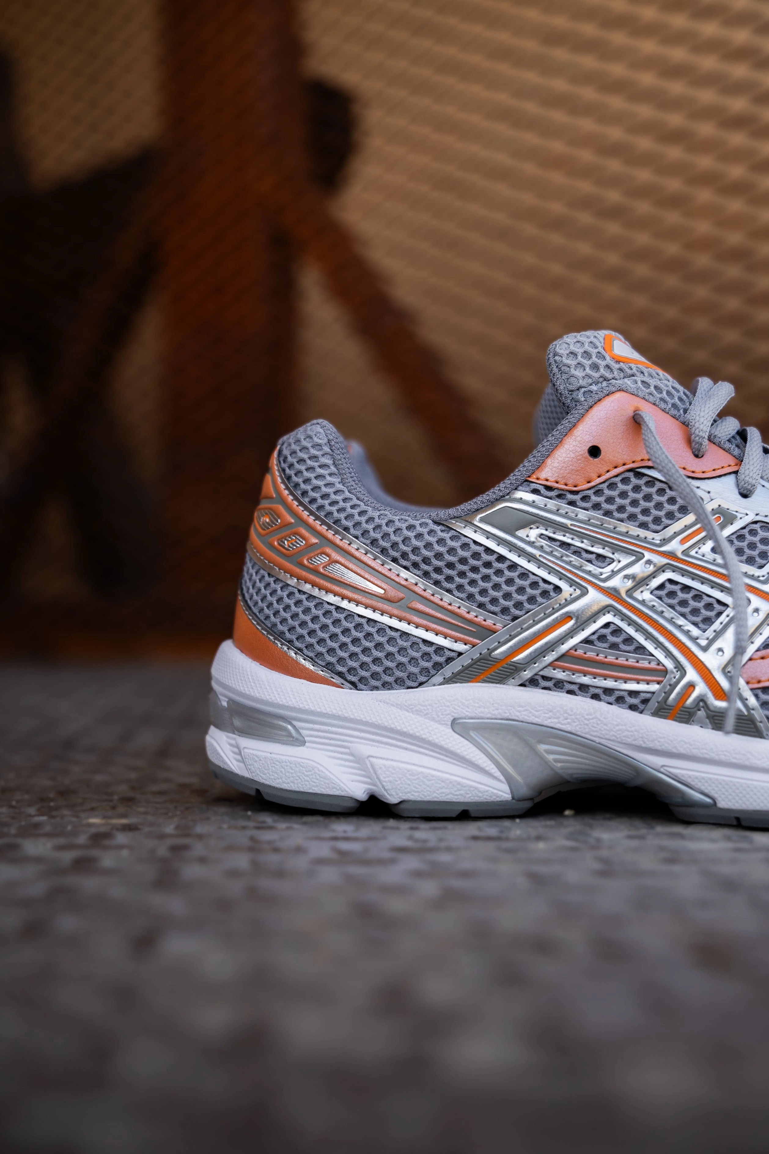 Mens Asics Gel-1130 (Cement Grey/Rust Orange) Asics Toddler Shoes