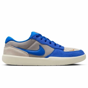 Nike Shoes Wolf Grey DV5477011 College Grey Racer Blue Light Orewood Force 58 Nike SB Suede Skateboarding Shoes