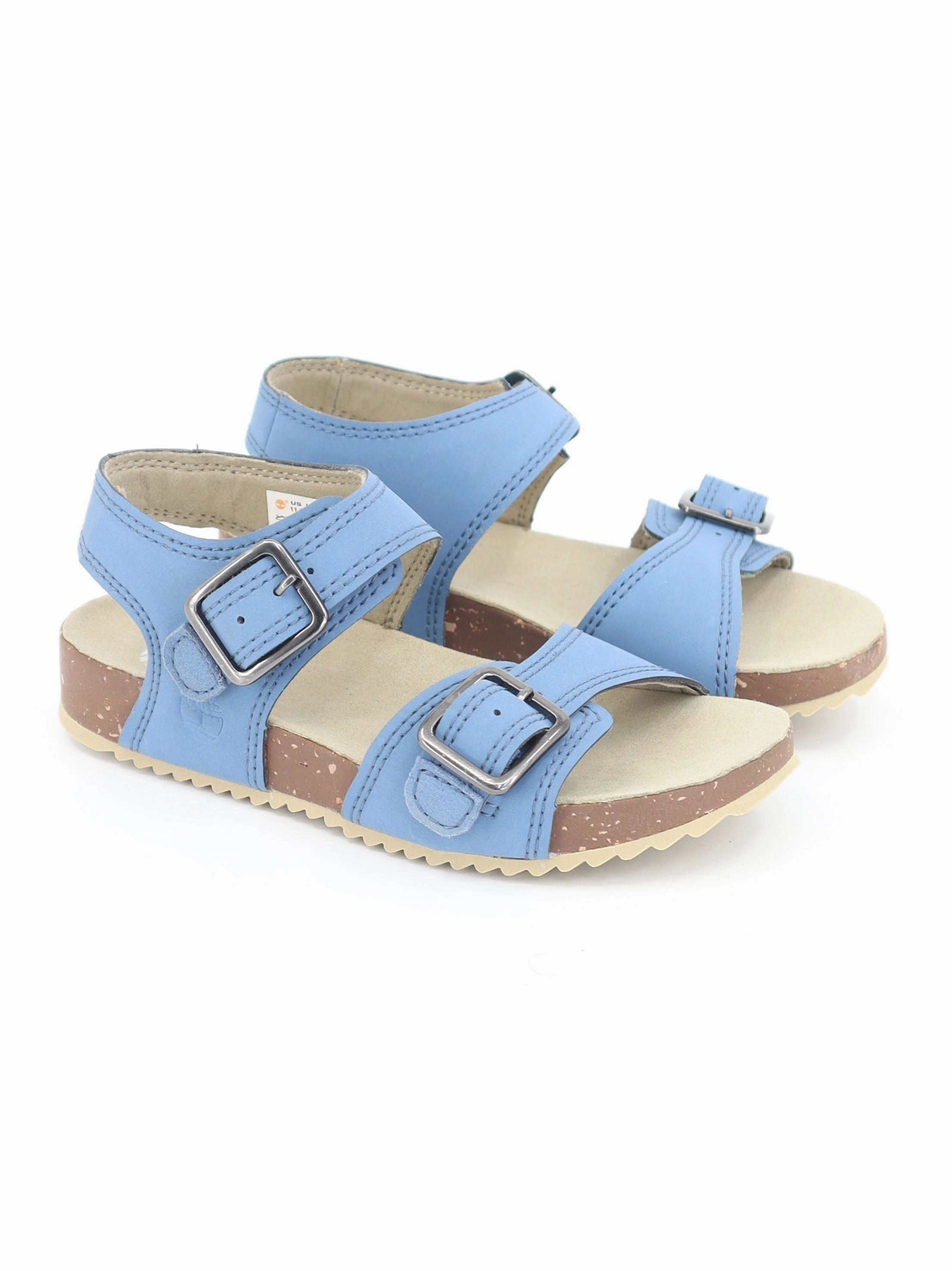 Kids Boy's Plain Sandals,Blue Huarache Sandals With Arch Support