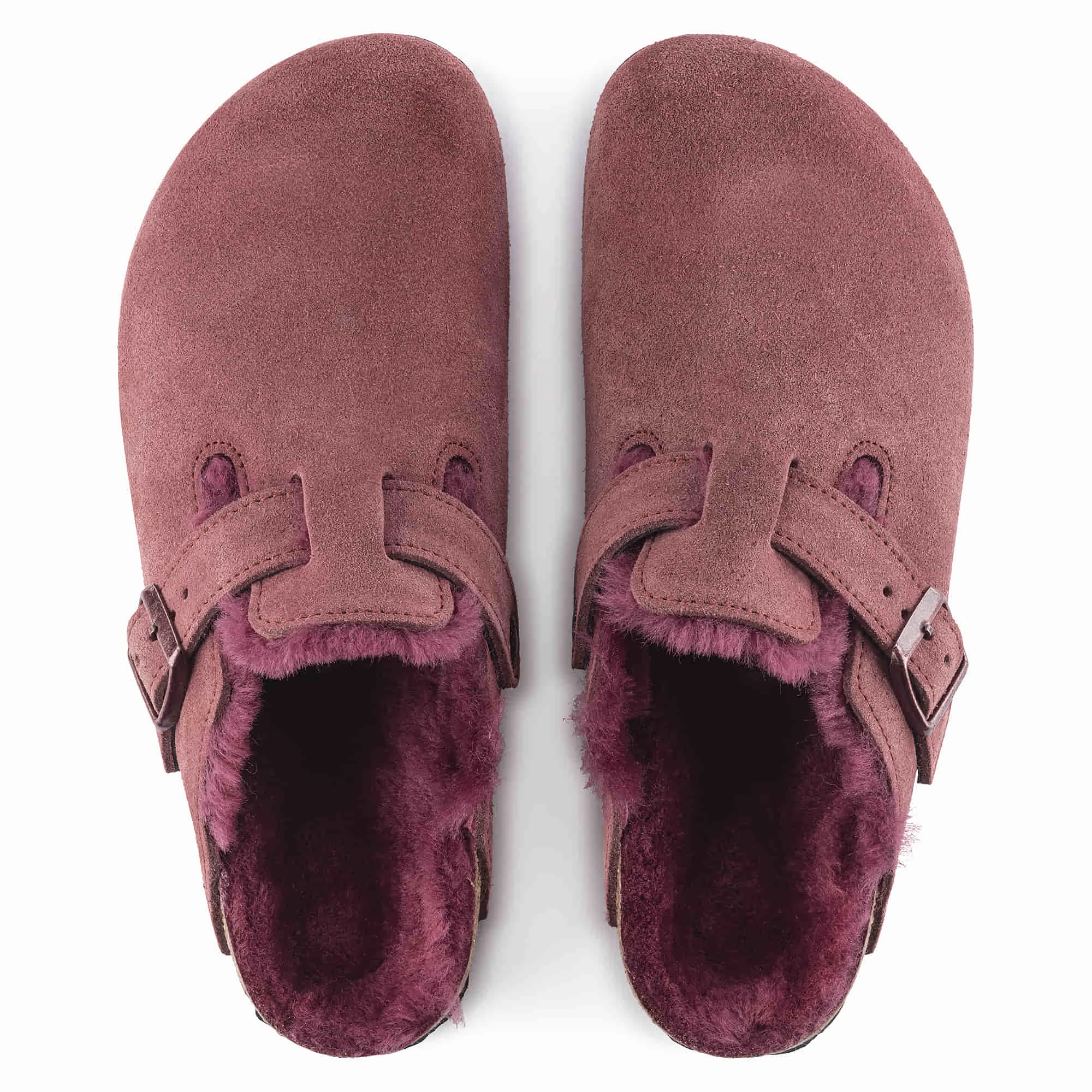 Boston Shearling Suede Leather/Shearling Clogs Tokio