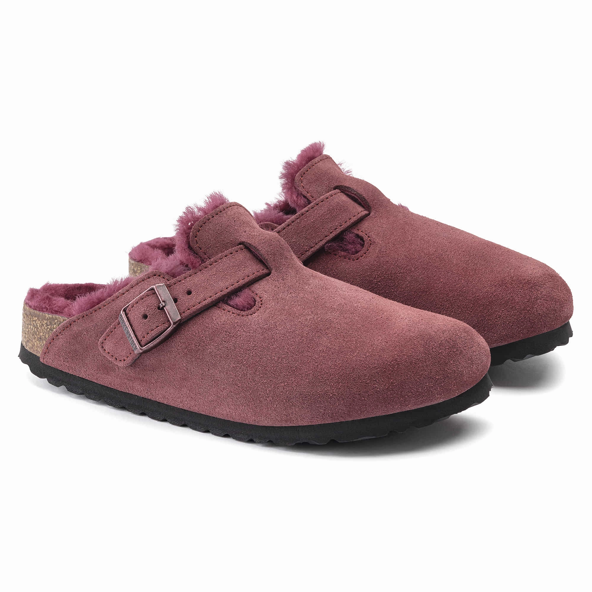 Boston Shearling Suede Leather/Shearling Lightning Mcqueen Clogs