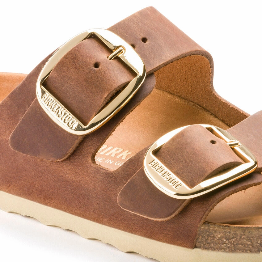 Sole'y Arizona Cognac Big Buckle Narrow