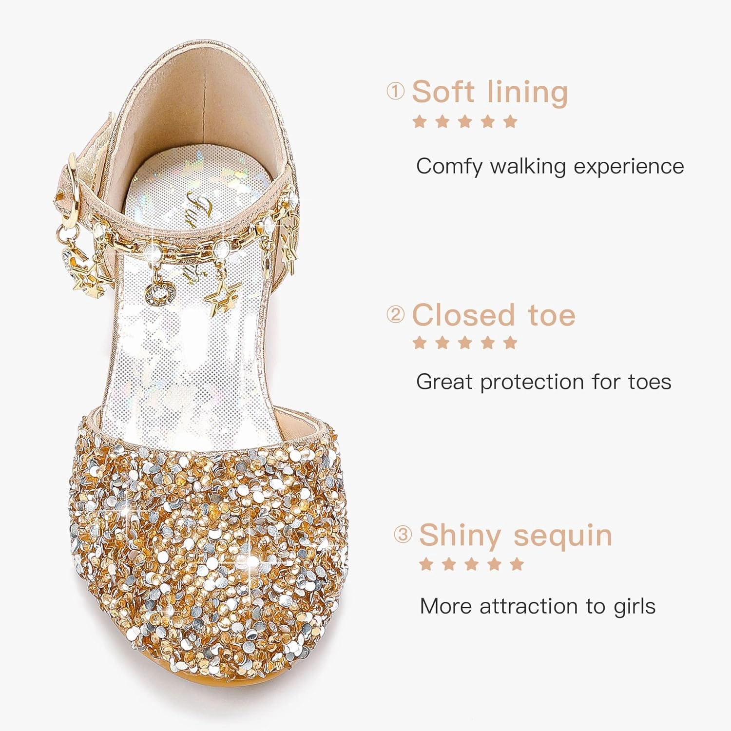 Asics Shoe Fitting Guide Furdeour Girls Dress Shoes Princess Crystal High Heels Closed Toe Party Wedding Flower Girls Shoes Toddler Little Big Kid