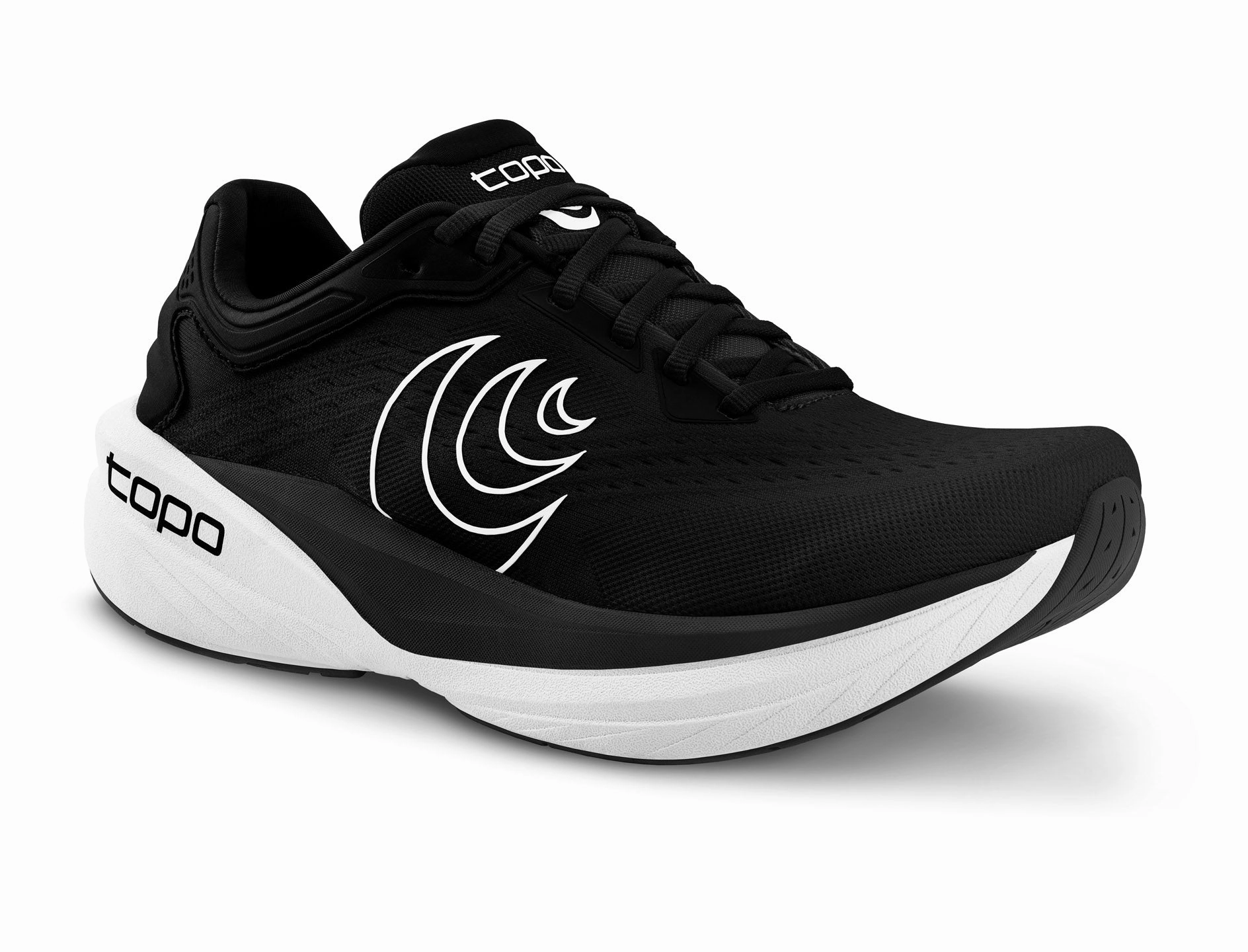 Men's Topo Athletic Phantom 4 Running Shoe in Black | White Popular Walking Shoes