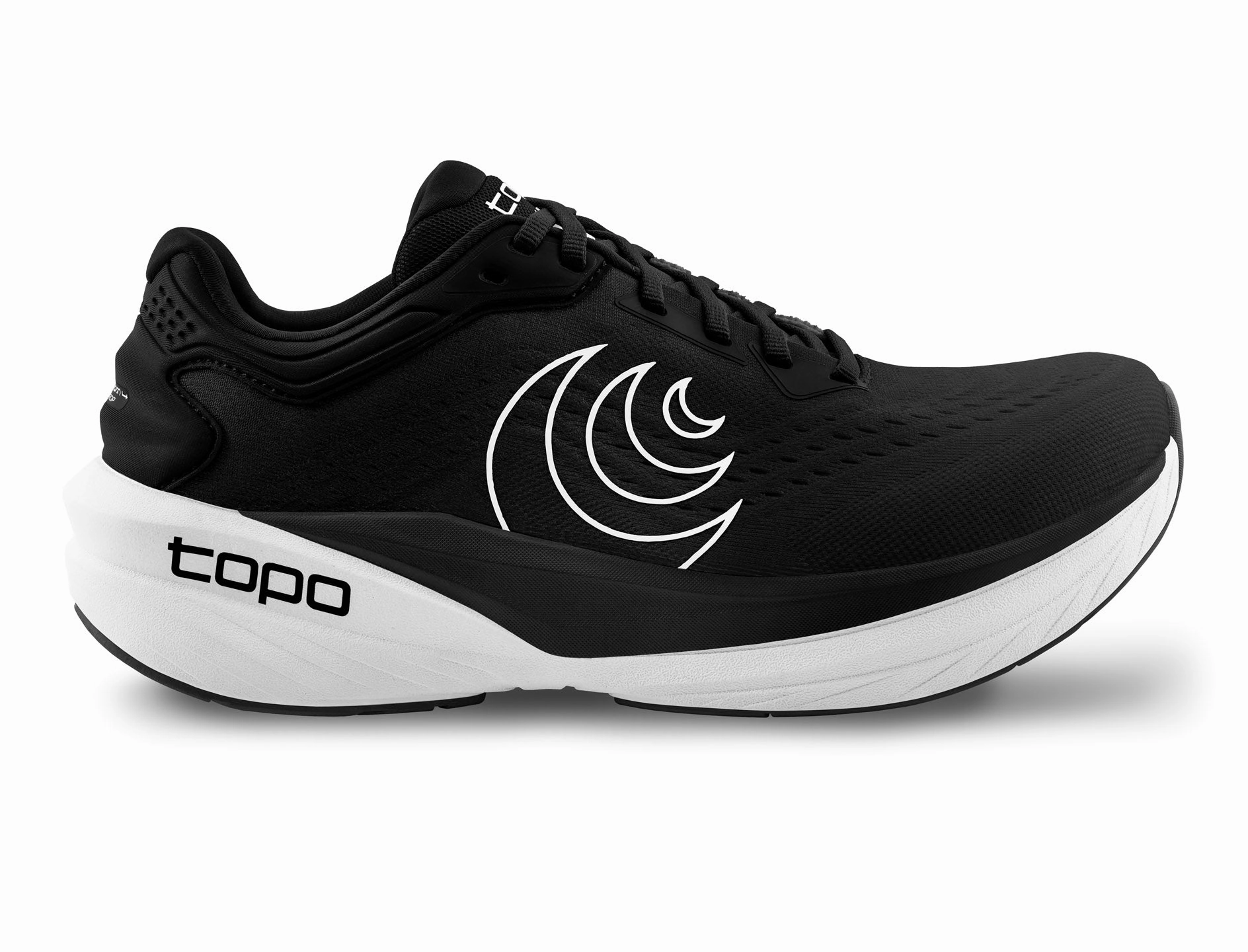 European Shoes For Walking Men's Topo Athletic Phantom 4 Running Shoe in Black | White