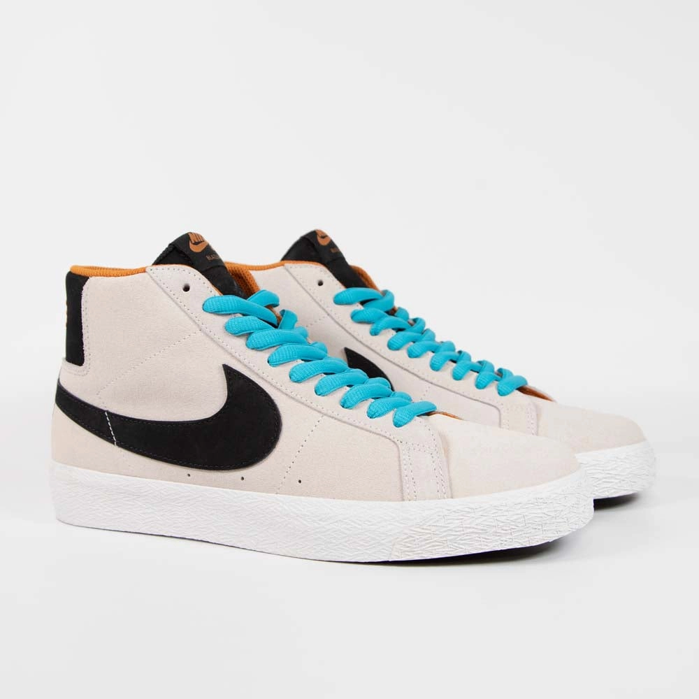 Nike SB - Blazer Mid 'Olympic Safari' Shoes - Phantom / Black - Monarch - Summit White Velcro Nike Shoes