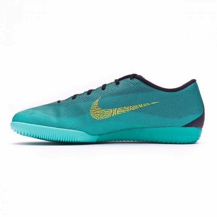 New Mercurial VaporX XII Academy CR7 IC Soccer Cleats Shoes Clear Jade Christmas Soccer Cleats