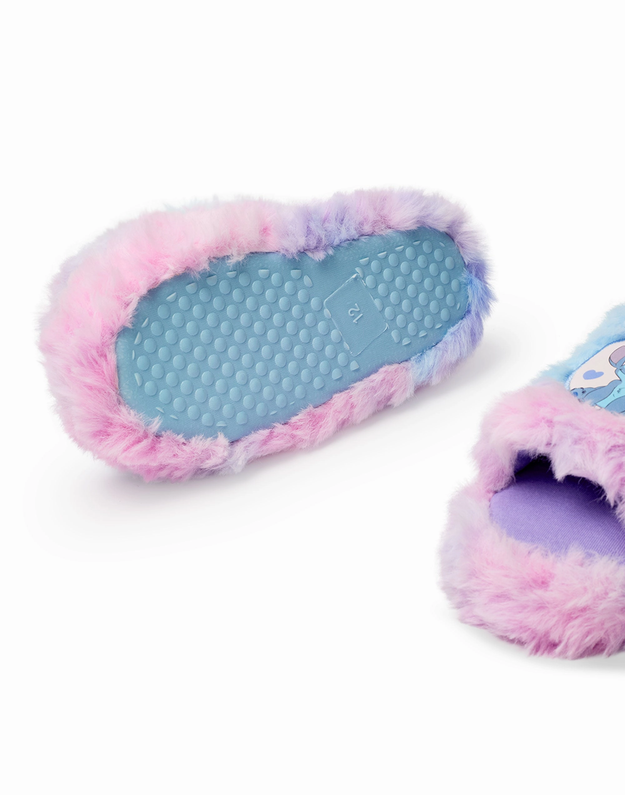 Disney Lilo & Stitch Girls Fluffy Slider Slippers Highland Originals Slippers