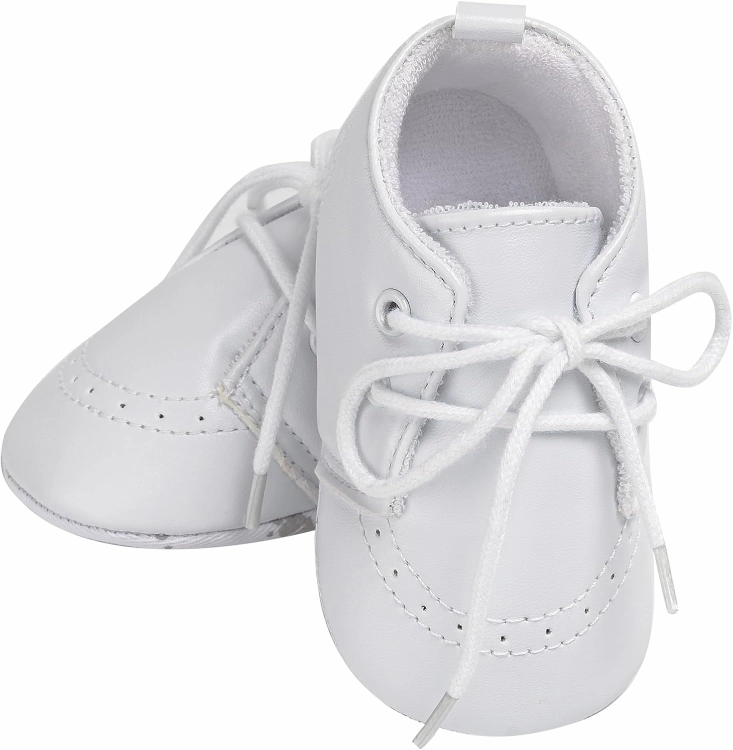 Booulfi Baby Boy Shoes Walking White Infant Newborn Shoes Booties Easter Baptism Christening Outfits Gifts for Boys Girls Asics Track Shoes
