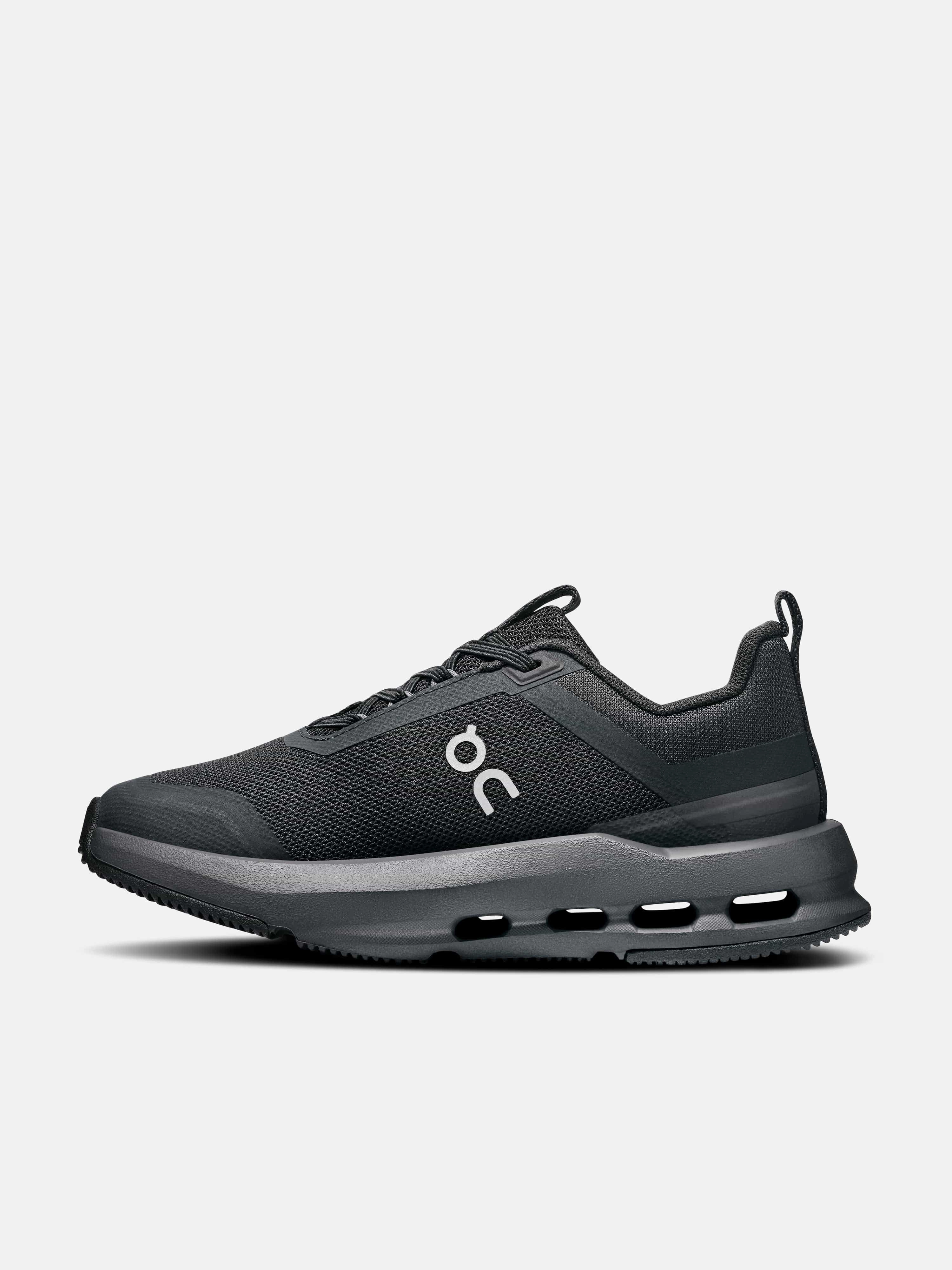 On Running Kids Cloudnova Trainers in Black Good Running Shoes For Guys