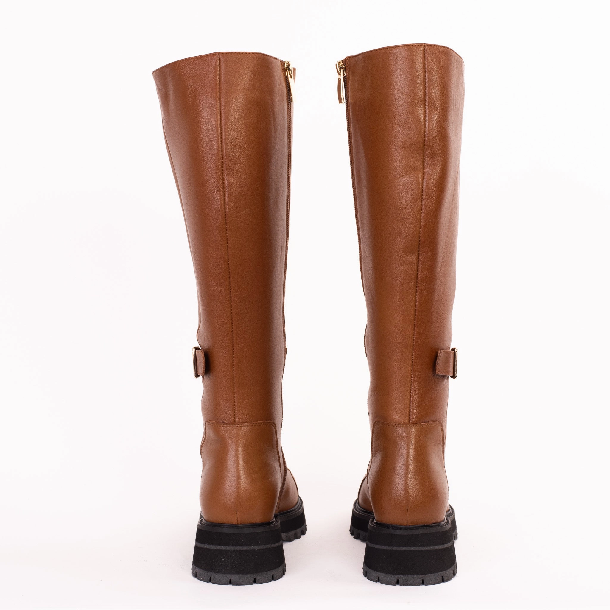 Wide Fitting Knee High Boots The Istinye Tan Leather Knee High Lace-Up Women Boot Limited Edition Final Sale!