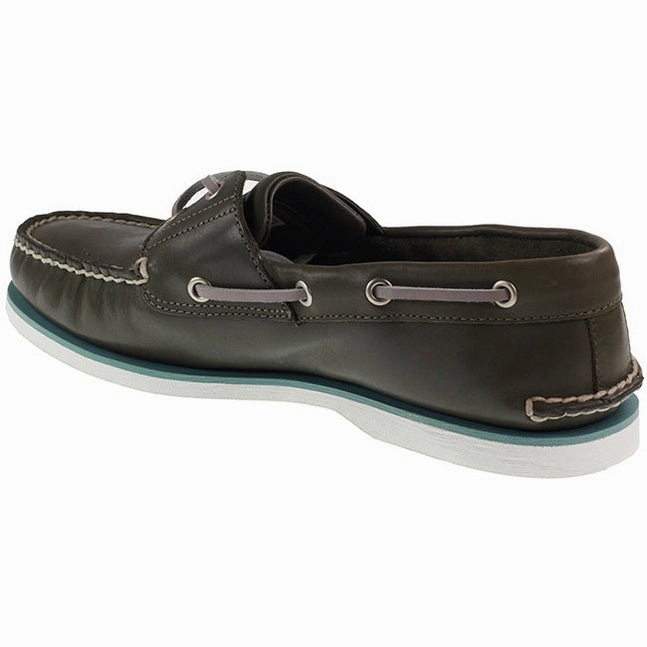 NULL Veronica Boots Timberland Boots Mens 2 Eye Classic Boat Shoe Dark Green