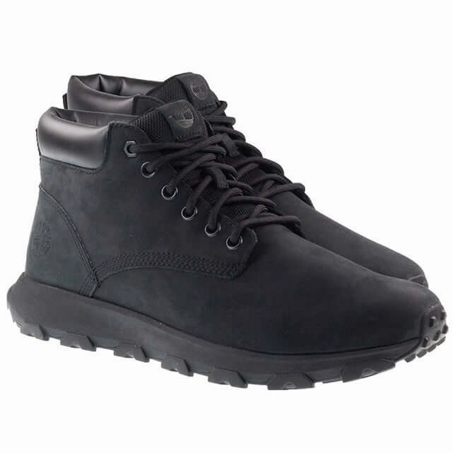 Timberland Boots Mens Winsor Park Chukka Black Nubuck Small Heeled Boots