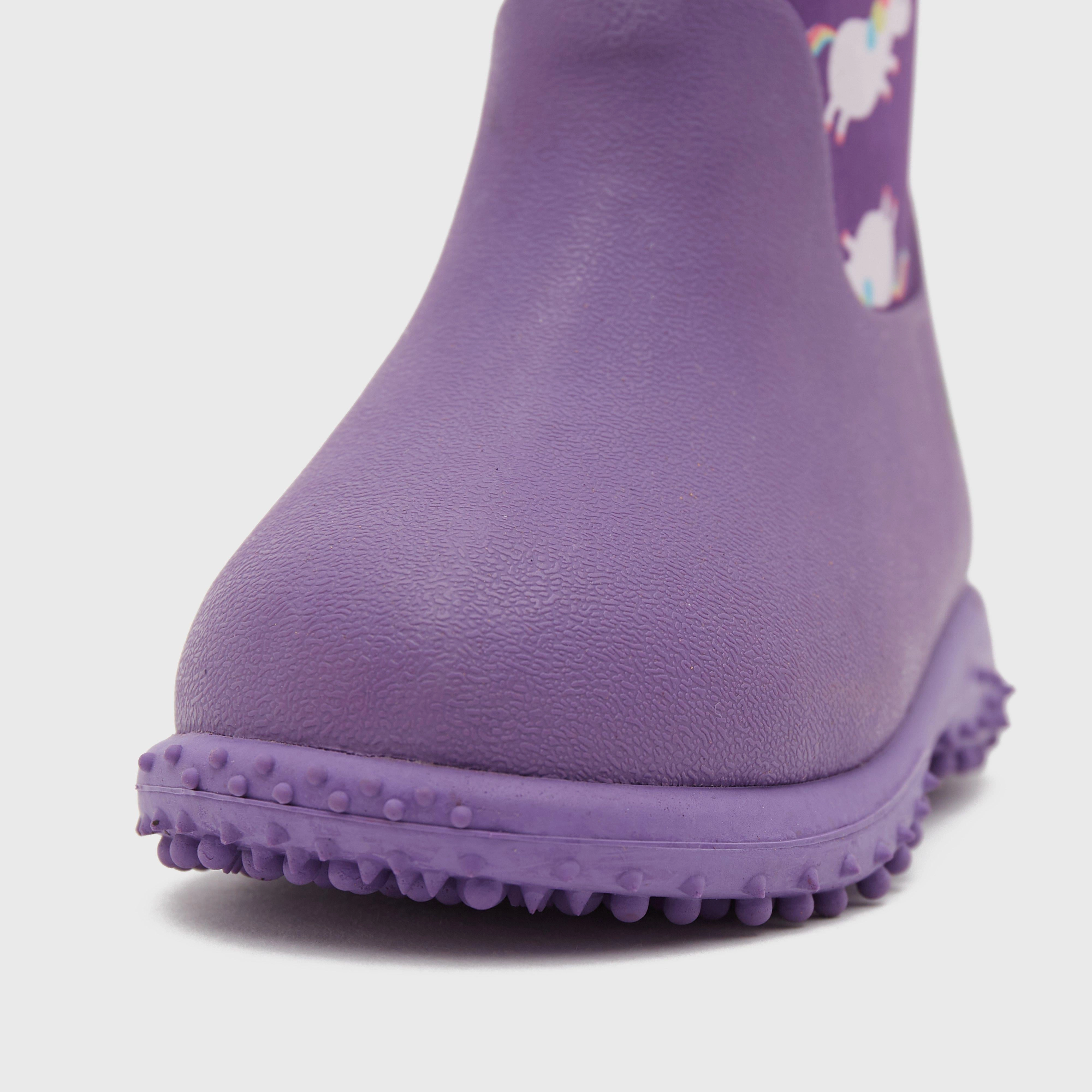 Distressed Boots Kids Muddies Puddle 5.0 Wellington Boots Unicorn/Violet