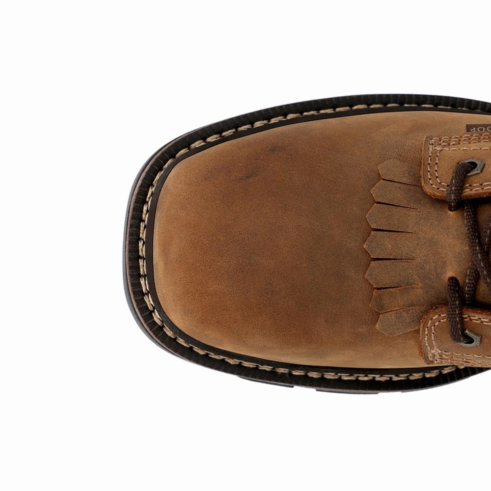 Stiletto Heel Cowgirl Boots Carbo-Tec FLX 8 inch Lace UP Waterproof Square Toe Work Boots