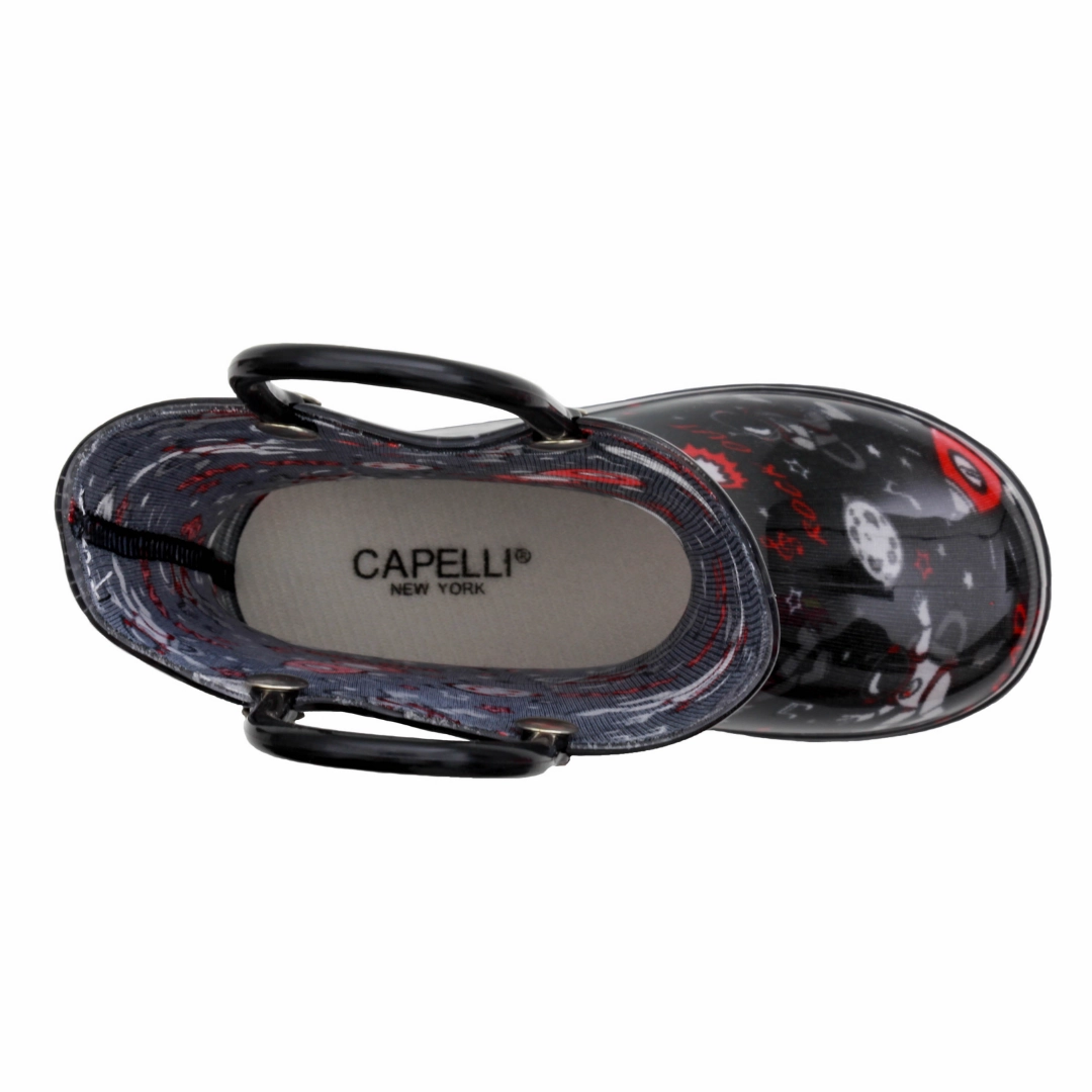 Best Hiking Rain Boots Toddler Boys Shiny Rockstar Astronaut Printed Rain Boot