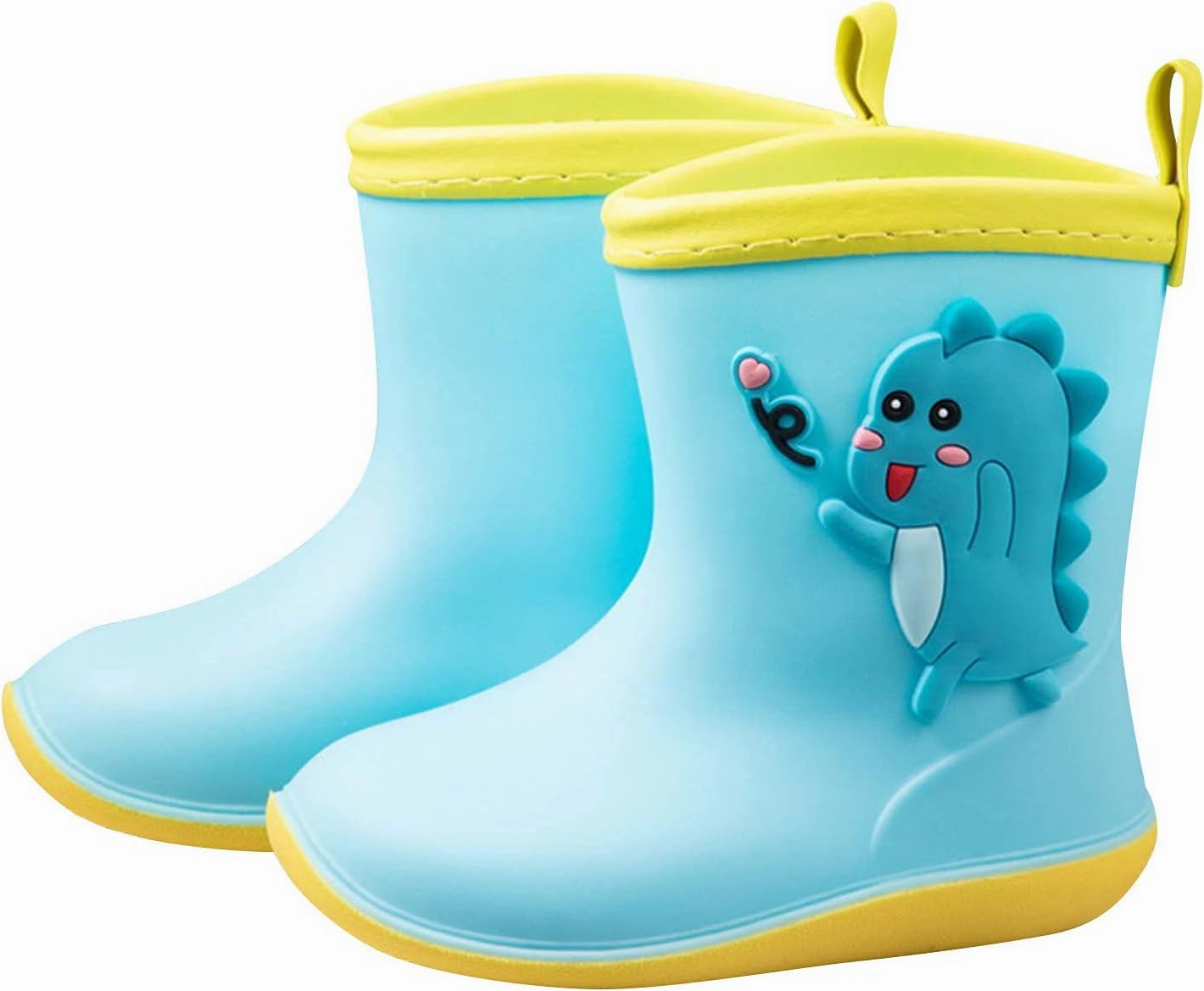 Toddler Rain Boots Big Dinosaur Children's Rain Shoes Cartoon Pattern Baby Rain Boots Wearable Water Rubber Shoes, 5 Asics Neon Tennis Shoes