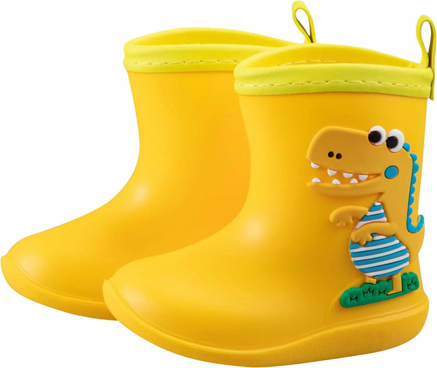 Toddler Rain Boots Big Dinosaur Children's Rain Shoes Cartoon Pattern Baby Rain Boots Wearable Water Rubber Shoes, 5 Asics Shoes Size Cm