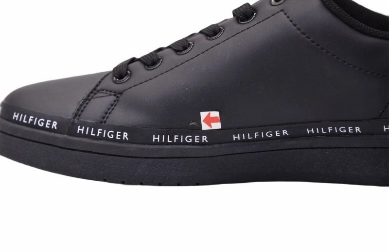 Black And White Leather Brogues TOMMY HILFIGER MEN SHOES Size 42 ROM196