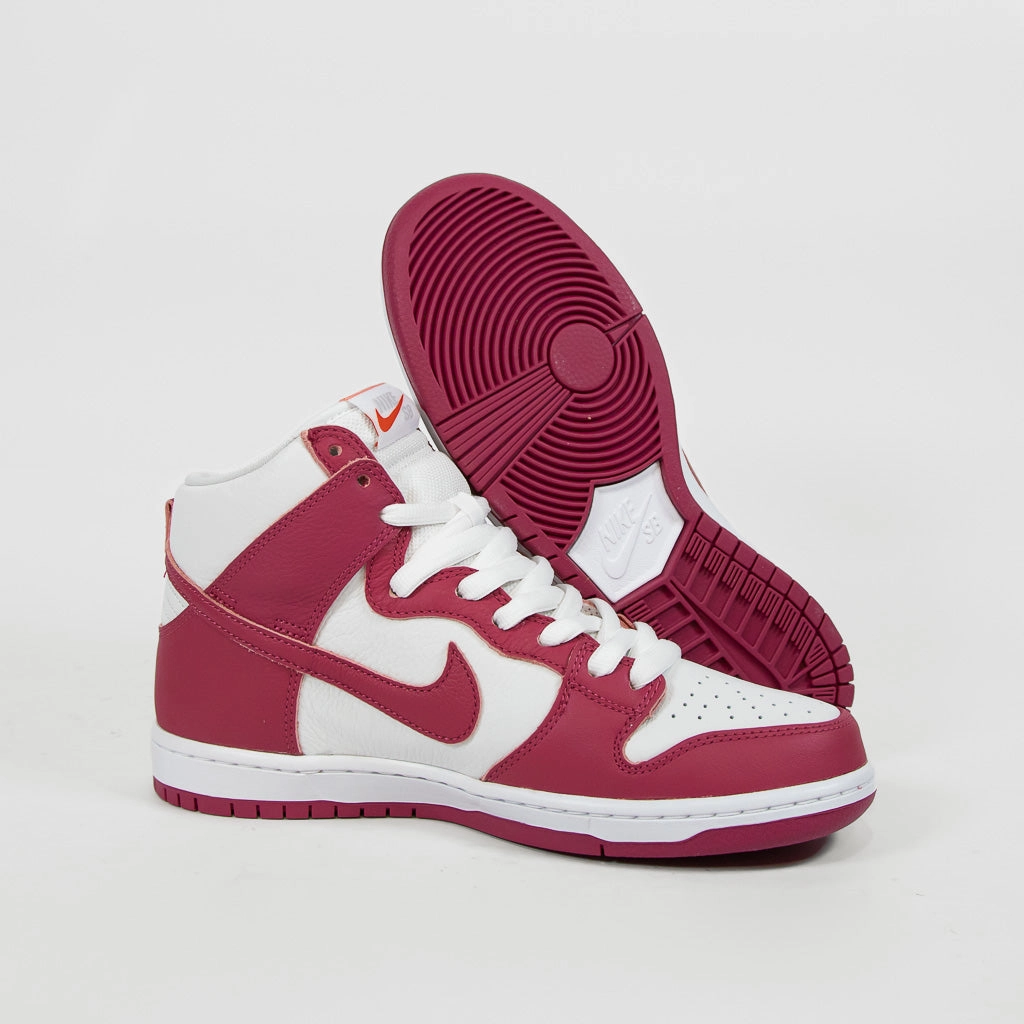 Nike SB - Orange Label Dunk High Pro Shoes - Sweet Beet / White Nike Retro Golf Shoes