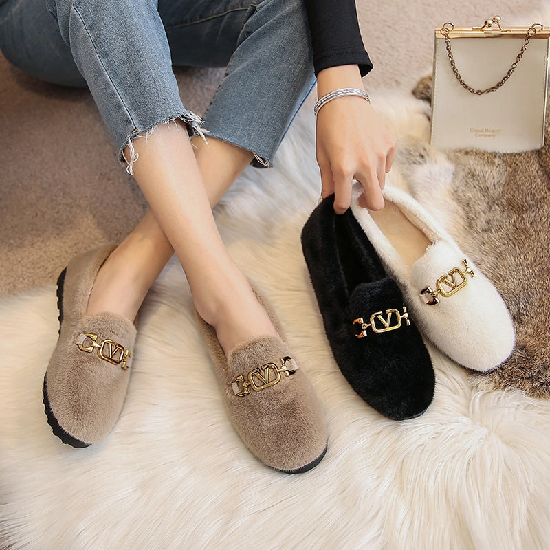 Women Fashion Winter Furred Casual Shoes Badminton Shoes Uae