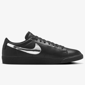 Size Nike Shoes HJ6703001 Black White Silver Blazer Low Dancer Nike SB Leather Skateboarding Shoes