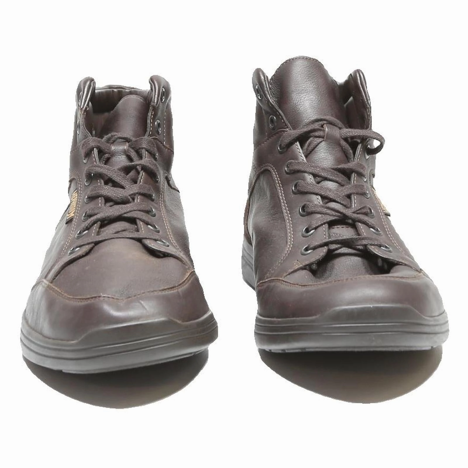 MEPHISTO Mens Brown Leather Mid Top Boots UK 9.5 Comfortable Casual Footwear Mud Dog Boots