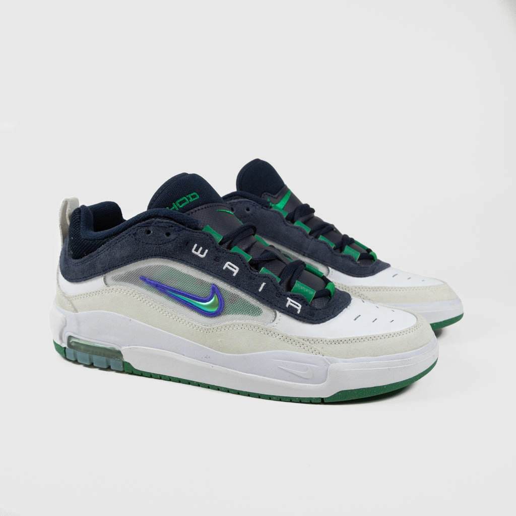 Nike SB - Ishod Wair Air Max Shoes - White / Persian Violet - Obsidian Best Nike Shoes With Arch Support