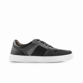 Oxford Shoes Comfortable Trentham Leather Smart Casual Trainers - Black